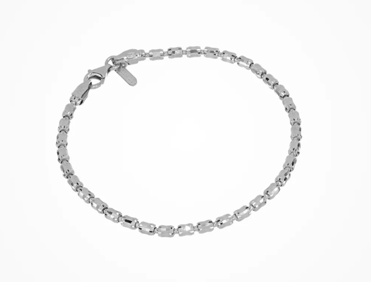 Immagine di Bracciale Barrel Crystal 3mm Rodio Desmos | 00000899