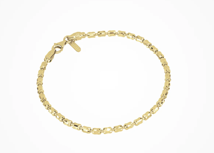 Immagine di Bracciale Barrel Crystal 3mm Placcato Oro Desmos | 00000898