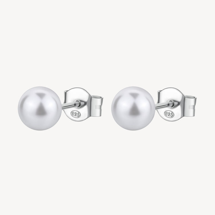 Immagine di Orecchini A Lobo Con Perla Infinite White Gioielli Brosway Fancy | FIW142