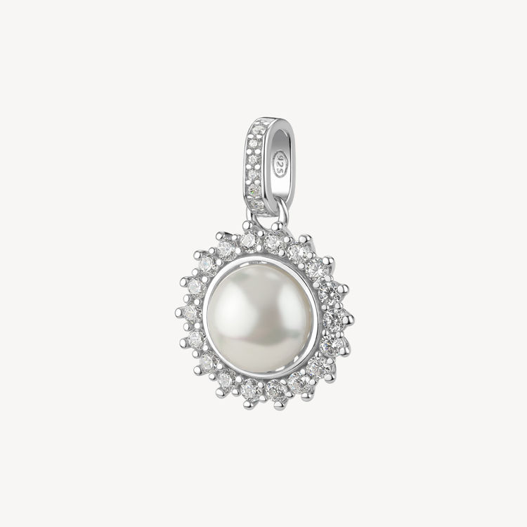 Immagine di Charm Con Perla E Zirconi Infinite White Gioielli Brosway Fancy | FIW133