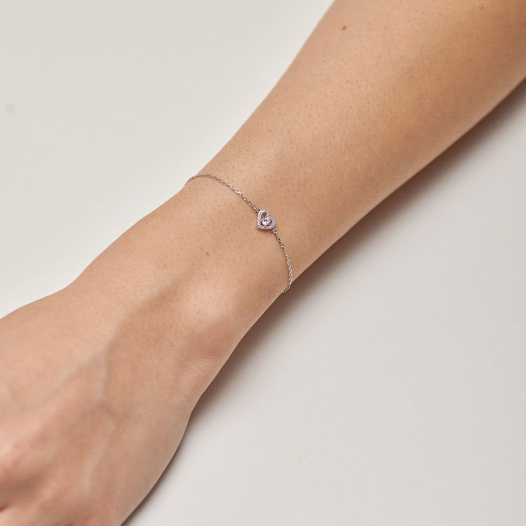 Immagine di Bracciale Con Cuore Di Zirconi Infinite White Gioielli Brosway Fancy | FIW139