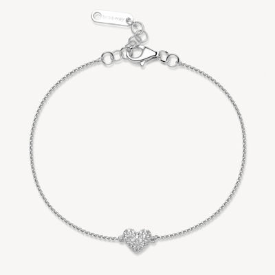 Immagine di Bracciale Con Cuore Infinite White Gioielli Brosway Fancy | FIW140