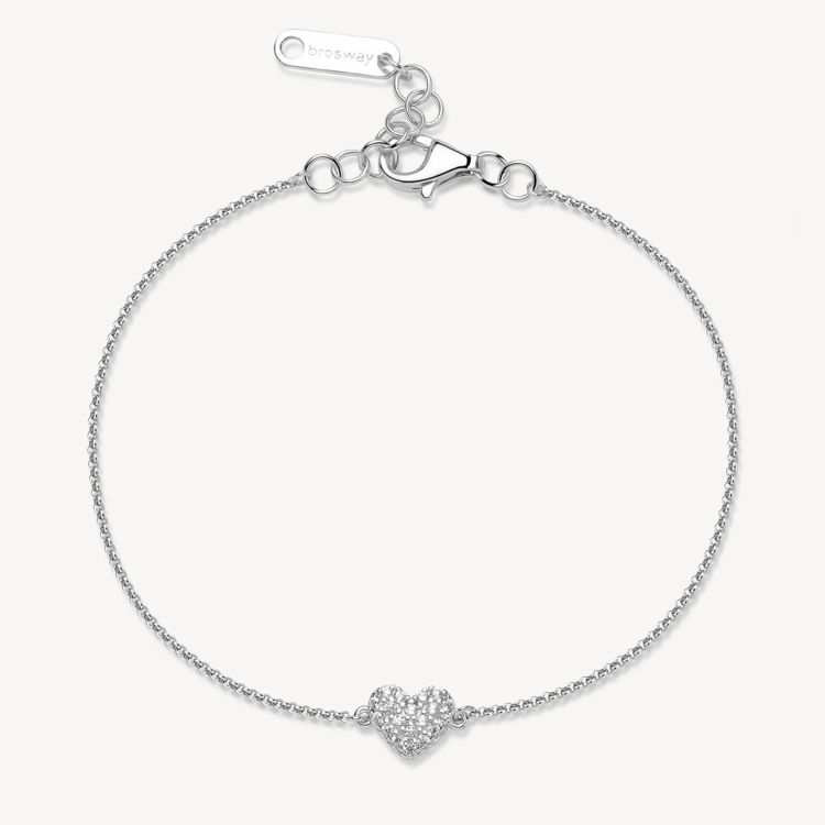 Immagine di Bracciale Con Cuore Infinite White Gioielli Brosway Fancy | FIW140