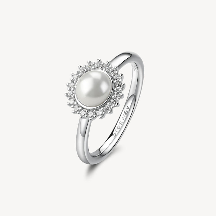 Immagine di Anello Con Perla E Zirconi Gioielli Brosway Fancy | FIW148