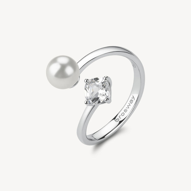 Immagine di Anello Con Perla E Zircone Gioielli Brosway Fancy | FIW147