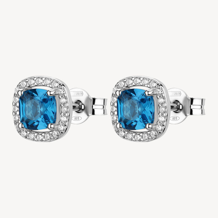 Immagine di Orecchini A Lobo Con Zirconi Freedom Blue Gioielli Brosway Fancy | FFB127