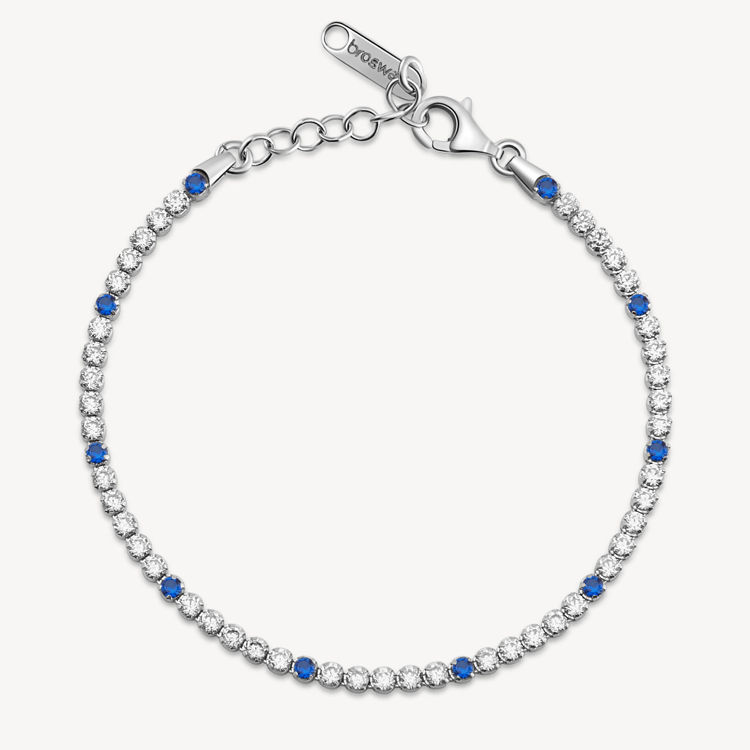 Immagine di Bracciale Con Zirconi Bianchi E Freedom Blue Gioielli Brosway Fancy | FFB118
