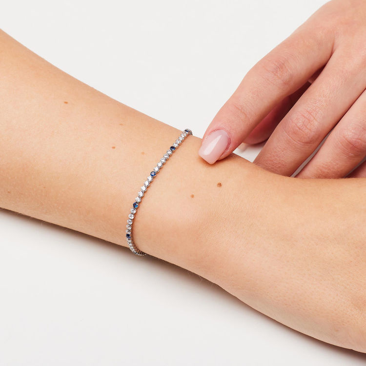 Immagine di Bracciale Con Zirconi Bianchi E Freedom Blue Gioielli Brosway Fancy | FFB118