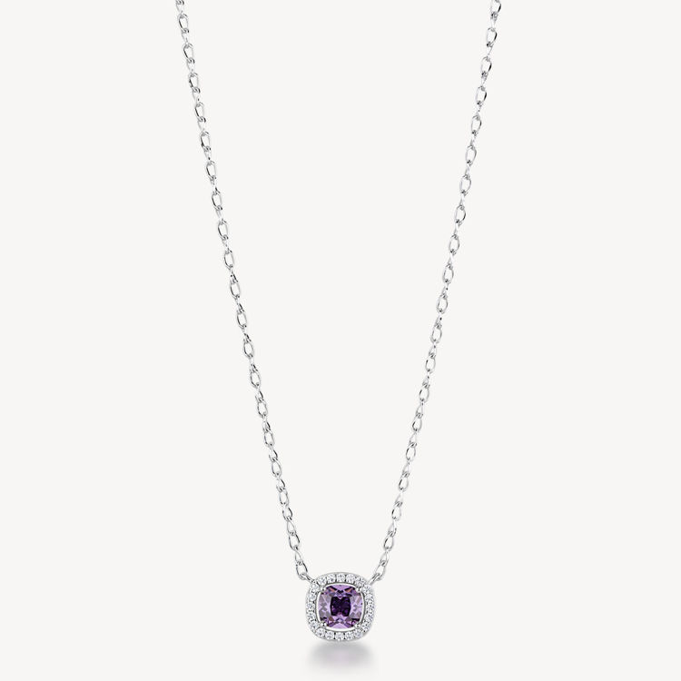 Immagine di Collana Con Pendente Zirconi Bianchi E Magic Purple Gioielli Brosway Fancy | FMP121