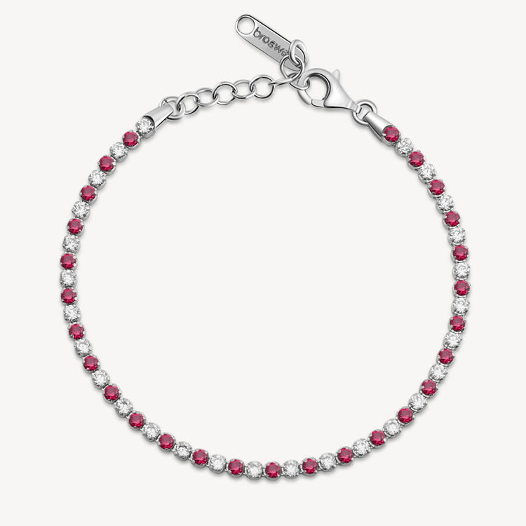 Immagine di Bracciale Con Zirconi Bianchi E Passion Ruby Gioielli Brosway Fancy | FPR130