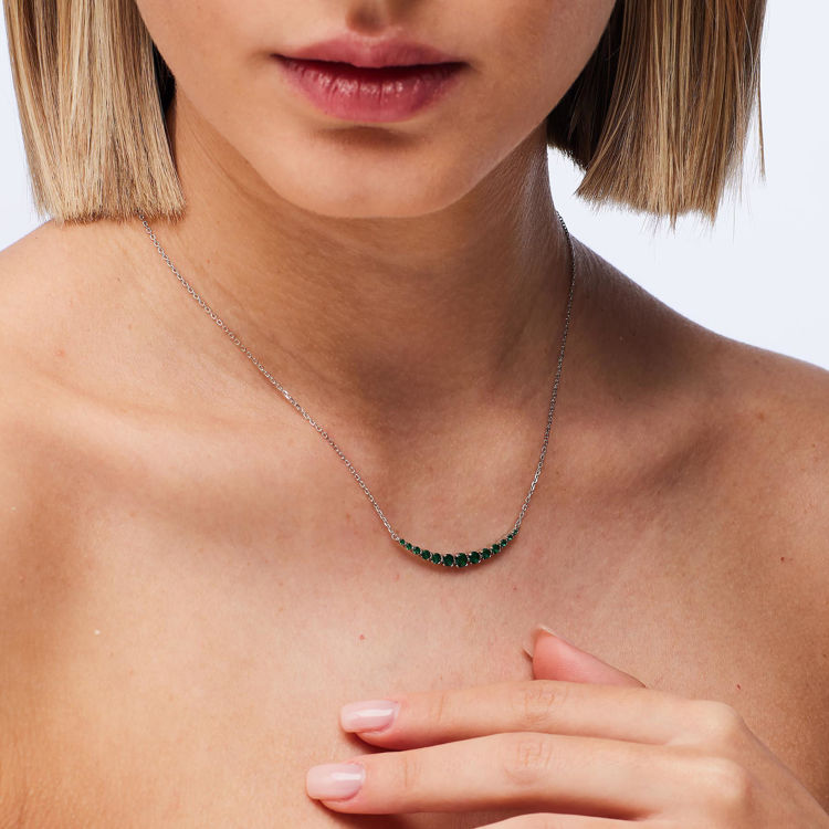 Immagine di Bracciale Con Zirconi Bianchi E Life Green Gioielli Brosway Fancy | FLG139