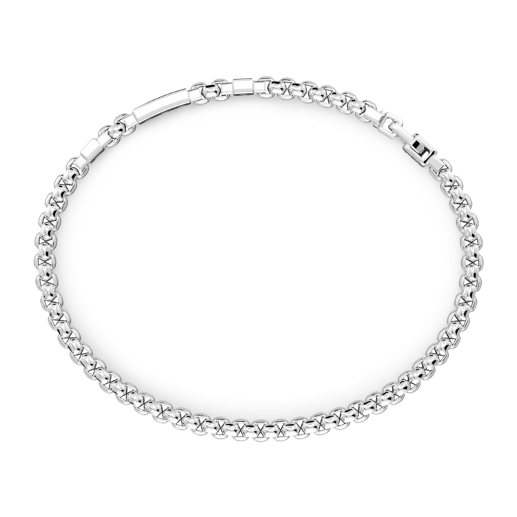 Immagine di Bracciale Uomo In Argento Con Pietre Naturali Nere Gioielli Zancan | ESB311-NE