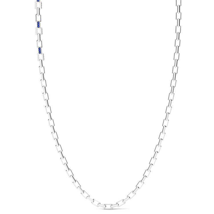 Immagine di Collana Uomo In Argento Con Pietre Naturali Blu Gioielli Zancan | ESC196-BL