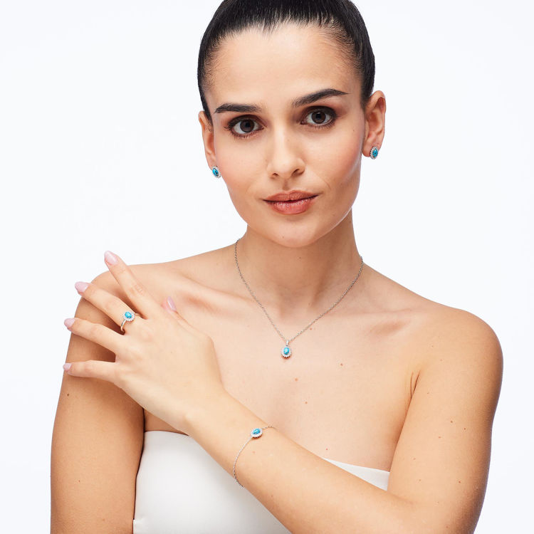 Immagine di Bracciale Con Turchese E Zirconi Gioielli Brosway Fancy | FCL122