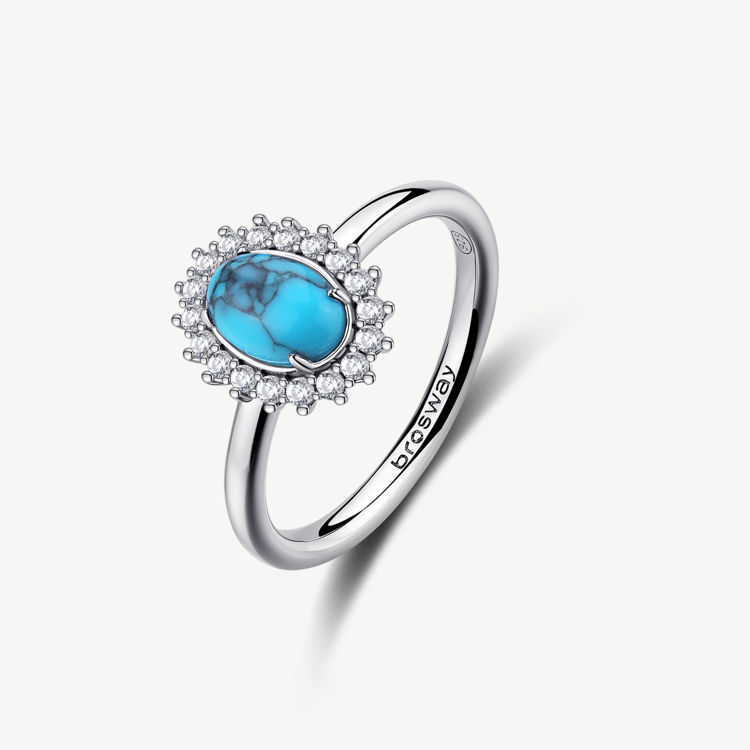 Immagine di Anello Con Turchese E Zirconi Gioielli Brosway Fancy | FCL123