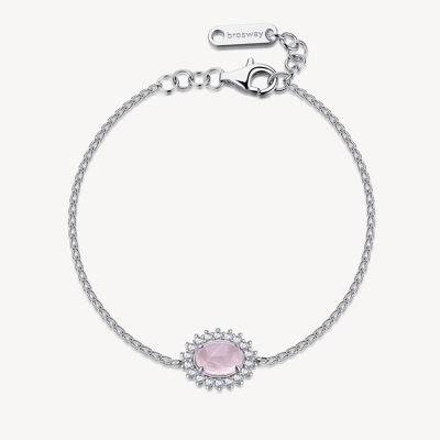 Immagine di Bracciale Con Quarzo Rosa E Zirconi Gioielli Brosway Fancy | FVP122