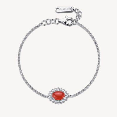 Immagine di Bracciale Con Agata Rossa E Zirconi Gioielli Brosway Fancy | FPR138