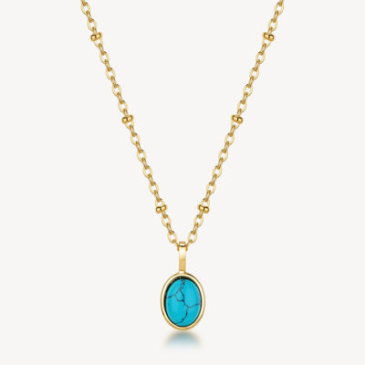 Immagine di Collana Essential Pendente Con Turchese In Acciaio Brosway | BNL132