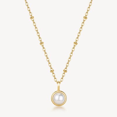 Immagine di Collana Essential Dorata Pendente Con Perla Di Conchiglia Brosway | BNL134