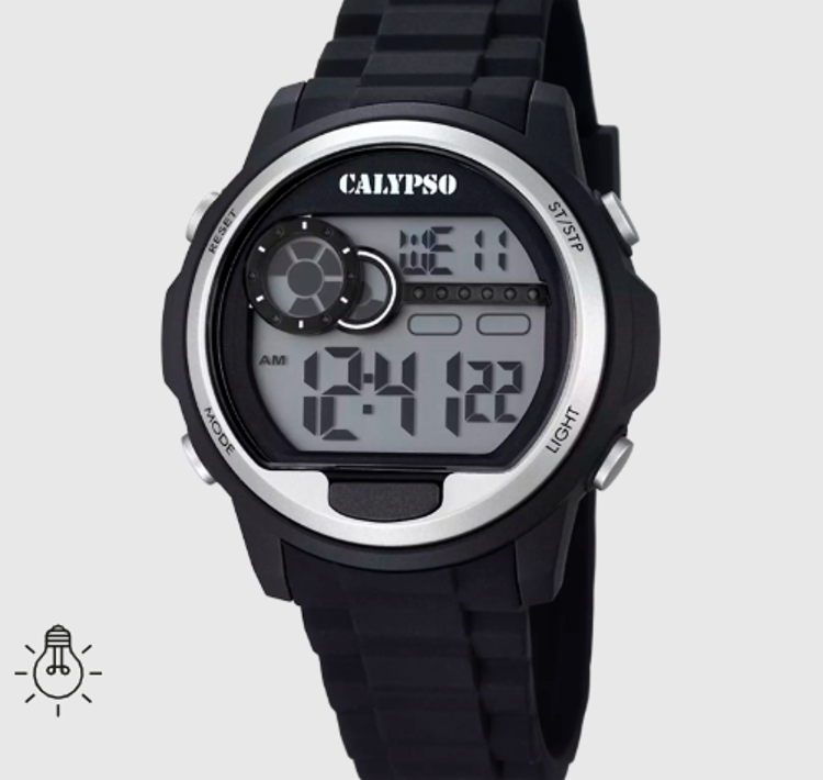 Immagine di Orologio Digitale Cinturino In Gomma Nero Calypso | K5667/1