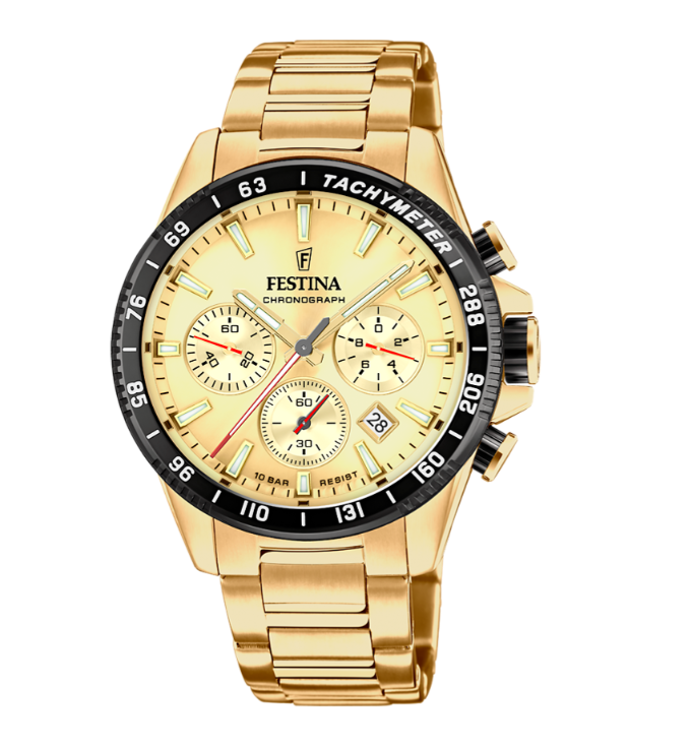 Immagine di Orologio Uomo Timeless Chronograph Champagne Festina | F20634/6