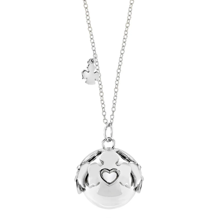 Immagine di Collana Chiama Angeli In Acciaio Rodiato Amen | OTCCABBB