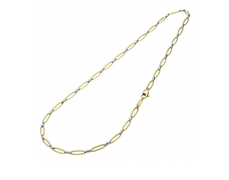 Immagine di Collana Bicolore In Oro Bianco E Giallo Accenti Chimenti | 1G02555ZZ2430