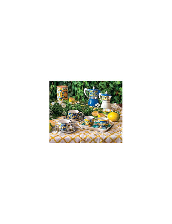 Immagine di Caffettiera Citrus Blu 3 Tazze induzione Alluminio Brandani | 51595
