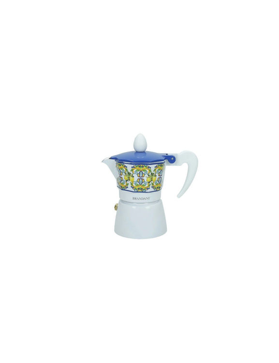 Immagine di Caffettiera Citrus Blu 31 Tazza Alluminio Brandani | 51594