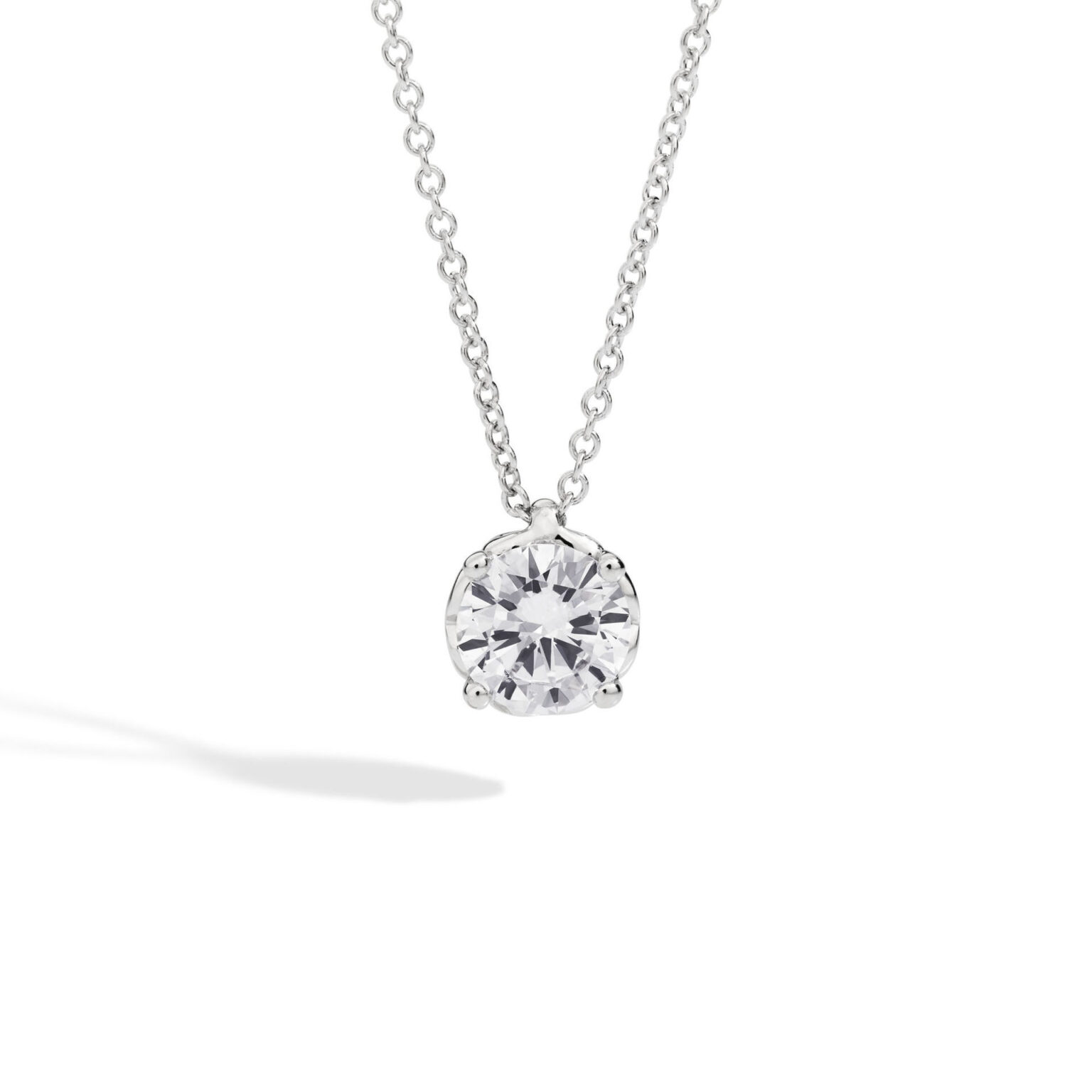 Collana Donna Punto Luce In Oro Bianco Gioielli Recarlo Anniversary | P01PX001/017-45