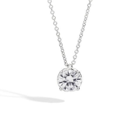 Collana Donna Punto Luce In Oro Bianco Gioielli Recarlo Anniversary | P01PX001/017-45