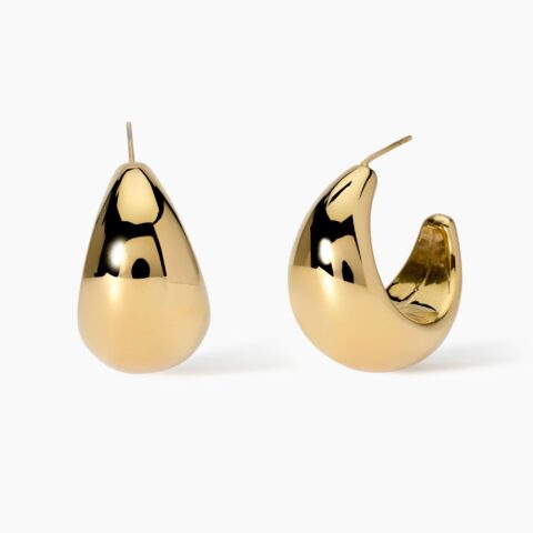 Orecchini A Cerchio Bombati Dorati Kidult | 861020