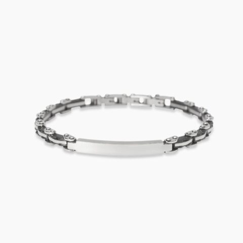 Bracciale Con Piastra E Inserti In Gunmetal Gioielli Kidult | 831112