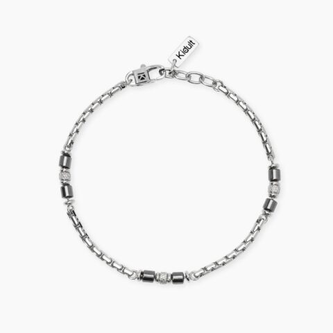 Bracciale In Acciaio E Ematite Gioielli Kidult | 831128
