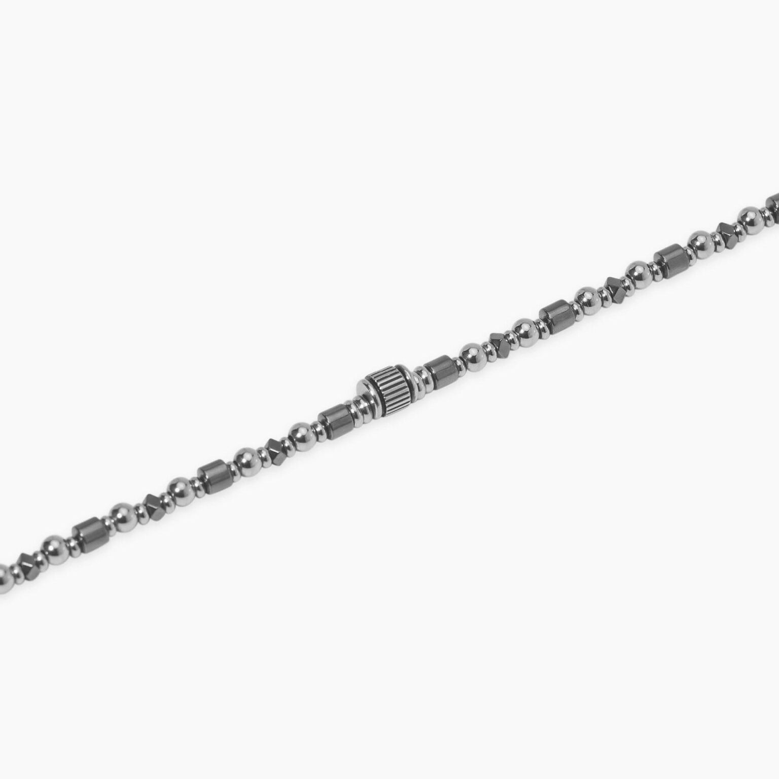 Bracciale Regolabile In Acciaio E Ematite Gioielli Kidult | 831129 - immagine 3