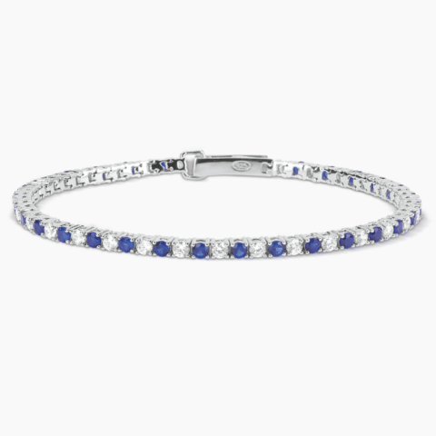 Bracciale Donna Tennis Zaffiri Gioielli Mabina | 533456-M