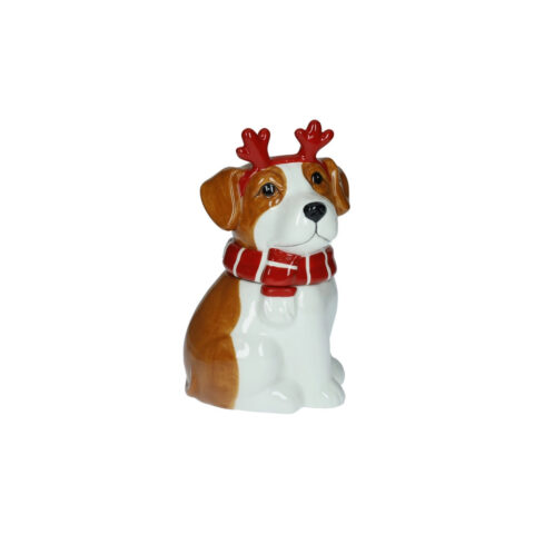 Barattolo Cagnolino Bianco/Marrone Natale Dolomite Brandani | 84716