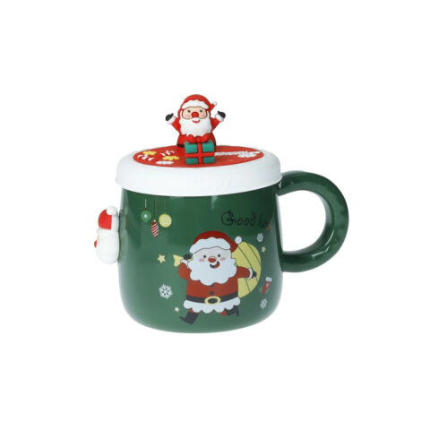 Mug Magnete Babbo Natale Con Tappo Silicone Brandani | 89952