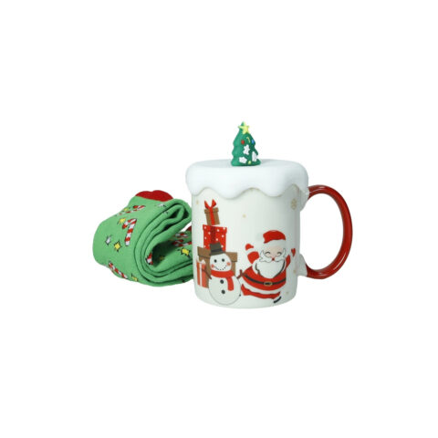 Mug Con Tappo Silicone E Calzini Cotone Brandani | 83028
