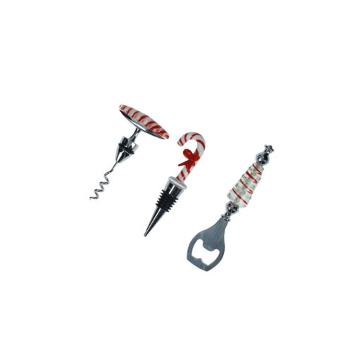 Set Vino Christmas 3 Pezzi Vetro/Inox Brandani | 84520