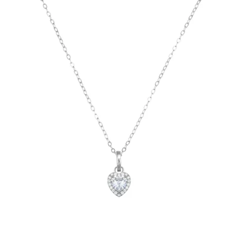 Collana Diamonds Cuore Bianco Amen | CLTICSBBZ