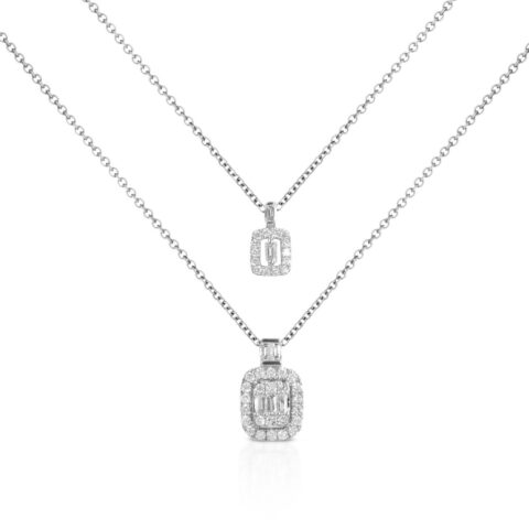 Collana Doppio Pendente Diamanti FC1329/OB Gianni Carità