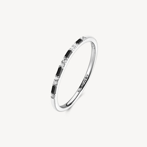Anello Con Zirconi Bianco E Nero Gioielli Brosway Fancy | FMB128