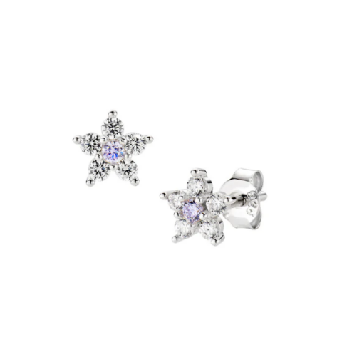 Orecchini Fiore Lilla E Bianco Amen | ESTEBBLA