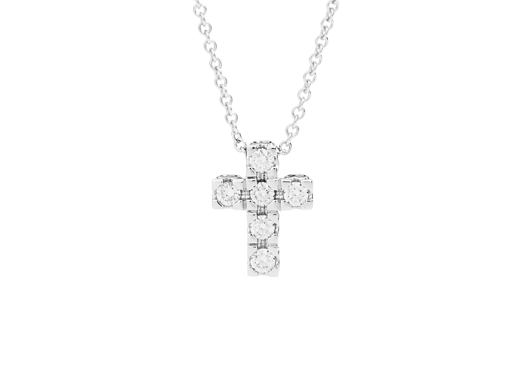 Collana Croce Piccola Gioielli Recarlo | P01CR030/009-45