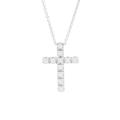 Collana Croce Media Gioielli Recarlo | P01CR031/032-45