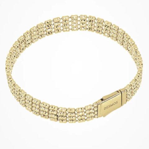 Bracciale In Argento Infinity Placcato Oro Desmos | 00002230