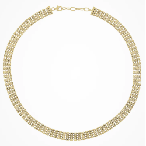 Collana A Palline Multifila Infinity Placcata Oro Desmos | 00002166