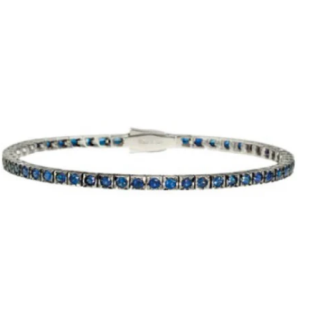 Bracciale Tennis Con Zaffiri Recarlo | T39SE887/NZB-19