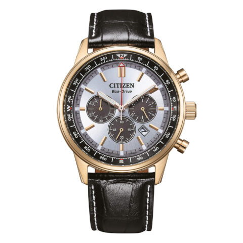Orologio Uomo Aviator Crono Cinturino Pelle Citizen | CA4723-03A